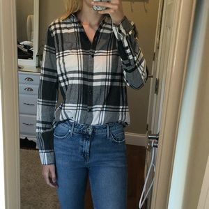 G.H. Bass Plaid Flannel Button Down Shirt